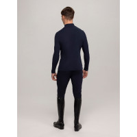 Baselayer com gola Tommy Hilfiger Equestrian Phoenix masculino Azul-marinho Baselayer com gola Tommy Hilfiger Equestrian Phoenix masculino Azul-marinho