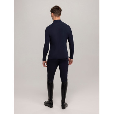 Baselayer com gola Tommy Hilfiger Equestrian Phoenix masculino Azul-marinho Baselayer com gola Tommy Hilfiger Equestrian Phoenix masculino Azul-marinho
