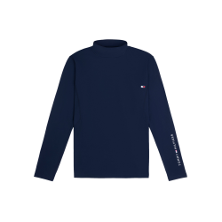 Baselayer com gola Tommy Hilfiger Equestrian Phoenix masculino Azul-marinho Baselayer com gola Tommy Hilfiger Equestrian Phoenix masculino Azul-marinho