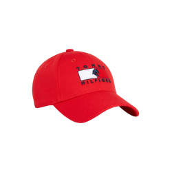 Boné impermeável Tommy Hilfiger Equestrian Montreal Vermelho feroz