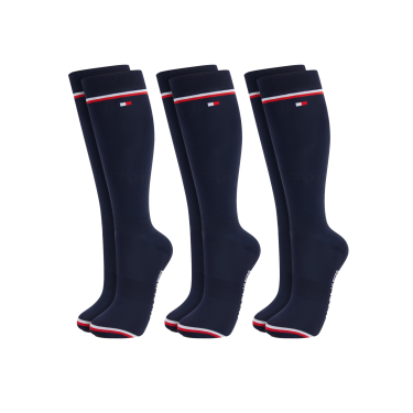 Meias Tommy Hilfiger Equestrian Byron com 3 pares