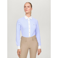 Camisa Tommy Hilfiger Equestrian Essex Stretch Oxford de manga comprida feminina Multicolor Camisa Tommy Hilfiger Equestrian Essex Stretch Oxford de manga comprida feminina Multicolor