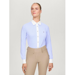 Camisa Tommy Hilfiger Equestrian Essex Stretch Oxford de manga comprida feminina Multicolor Camisa Tommy Hilfiger Equestrian Essex Stretch Oxford de manga comprida feminina Multicolor