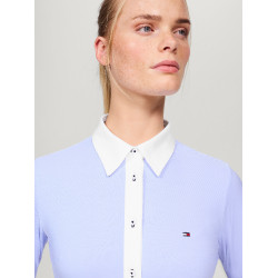 Camisa Tommy Hilfiger Equestrian Essex Stretch Oxford de manga comprida feminina Multicolor Camisa Tommy Hilfiger Equestrian Essex Stretch Oxford de manga comprida feminina Multicolor