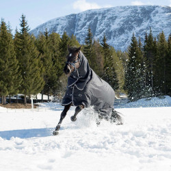 Capa de exterior Georgina B Vertigo com pescoço removível 250 g Azul-marinho