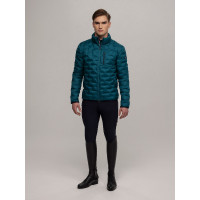 Casaco acolchoado Tommy Hilfiger Equestrian Charleston masculino Turquesa Azul Casaco acolchoado Tommy Hilfiger Equestrian Charleston masculino Turquesa Azul