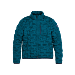 Casaco acolchoado Tommy Hilfiger Equestrian Charleston masculino Turquesa Azul Casaco acolchoado Tommy Hilfiger Equestrian Charleston masculino Turquesa Azul