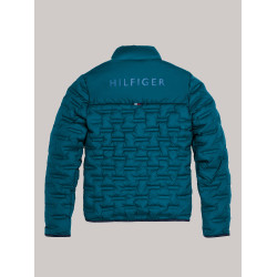 Casaco acolchoado Tommy Hilfiger Equestrian Charleston masculino Turquesa Azul Casaco acolchoado Tommy Hilfiger Equestrian Charleston masculino Turquesa Azul