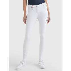 Calça Clássica Tommy Hilfiger Equestrian feminina Branco Calça Clássica Tommy Hilfiger Equestrian feminina Branco
