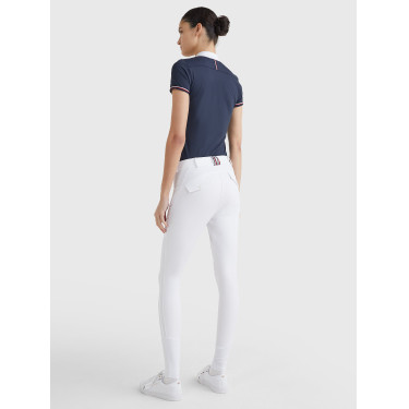 Calça Clássica Tommy Hilfiger Equestrian feminina Branco