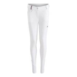 Calça Clássica Tommy Hilfiger Equestrian feminina Branco Calça Clássica Tommy Hilfiger Equestrian feminina Branco