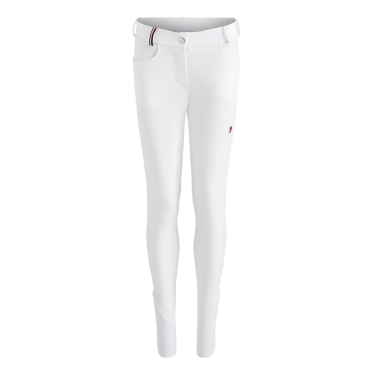 Calça Clássica Tommy Hilfiger Equestrian feminina Branco Calça Clássica Tommy Hilfiger Equestrian feminina Branco