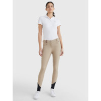Calça Clássica Tommy Hilfiger Equestrian feminina Bege