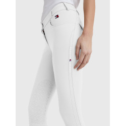 Calça Tommy Hilfiger Equestrian Classic feminina com grip nos joelhos Calça Tommy Hilfiger Equestrian Classic feminina com grip nos joelhos