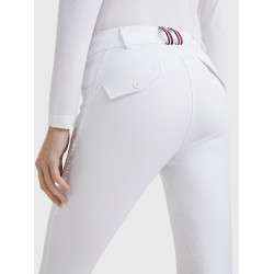 Calça Tommy Hilfiger Equestrian Classic feminina com grip nos joelhos Calça Tommy Hilfiger Equestrian Classic feminina com grip nos joelhos