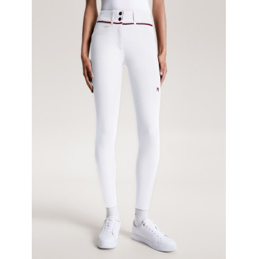Calça Tommy Hilfiger Equestrian Geneva full grip feminina Branco Calça Tommy Hilfiger Equestrian Geneva full grip feminina Branco