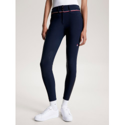 Calça Tommy Hilfiger Equestrian Geneva com grip nos joelhos para mulher