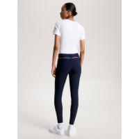 Calça Tommy Hilfiger Equestrian Geneva com grip nos joelhos para mulher Azul-marinho Calça Tommy Hilfiger Equestrian Geneva com grip nos joelhos para mulher Azul-marinho