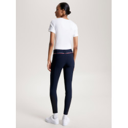 Calça Tommy Hilfiger Equestrian Geneva com grip nos joelhos para mulher Azul-marinho Calça Tommy Hilfiger Equestrian Geneva com grip nos joelhos para mulher Azul-marinho