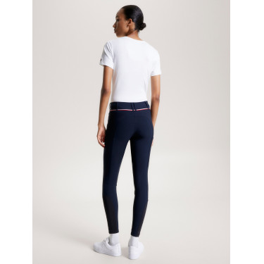 Calça Tommy Hilfiger Equestrian Geneva com grip nos joelhos para mulher Calça Tommy Hilfiger Equestrian Geneva com grip nos joelhos para mulher