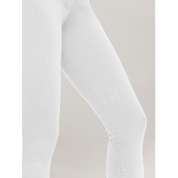 Calça Tommy Hilfiger Equestrian Geneva com grip nos joelhos para mulher Branco