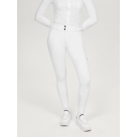 Calça Tommy Hilfiger Equestrian Helena feminina com grip nos joelhos Branco Calça Tommy Hilfiger Equestrian Helena feminina com grip nos joelhos Branco
