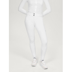 Calça Tommy Hilfiger Equestrian Helena feminina com grip nos joelhos Branco