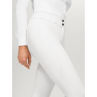 Calça Tommy Hilfiger Equestrian Helena feminina com grip nos joelhos Branco Calça Tommy Hilfiger Equestrian Helena feminina com grip nos joelhos Branco