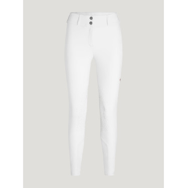 Calça Tommy Hilfiger Equestrian Helena feminina com grip nos joelhos Branco Calça Tommy Hilfiger Equestrian Helena feminina com grip nos joelhos Branco