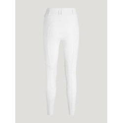 Calça Tommy Hilfiger Equestrian Helena feminina com grip nos joelhos Branco