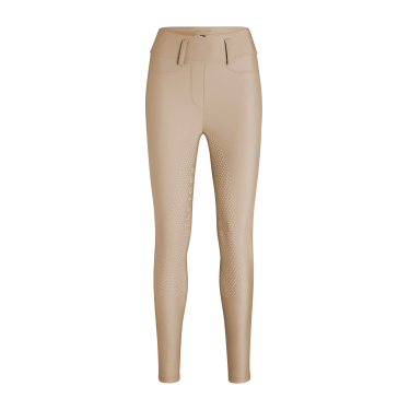 Calça Tommy Hilfiger Equestrian Highland Hybrid feminina full grip Bege sazonal