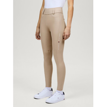 Calça Tommy Hilfiger Equestrian Highland Hybrid feminina com grip nos joelhos Calça Tommy Hilfiger Equestrian Highland Hybrid feminina com grip nos joelhos