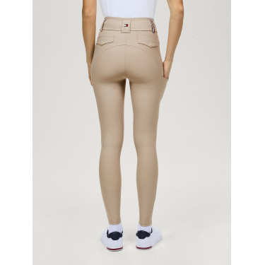 Calça Tommy Hilfiger Equestrian Highland Hybrid feminina com grip nos joelhos Calça Tommy Hilfiger Equestrian Highland Hybrid feminina com grip nos joelhos
