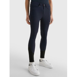 Calça Tommy Hilfiger Equestrian Pro masculina com grip nos joelhos Azul-marinho Calça Tommy Hilfiger Equestrian Pro masculina com grip nos joelhos Azul-marinho