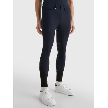 Calça Tommy Hilfiger Equestrian Pro masculina com grip nos joelhos Calça Tommy Hilfiger Equestrian Pro masculina com grip nos joelhos