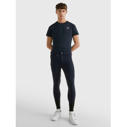 Calça Tommy Hilfiger Equestrian Pro masculina com grip nos joelhos Azul-marinho Calça Tommy Hilfiger Equestrian Pro masculina com grip nos joelhos Azul-marinho