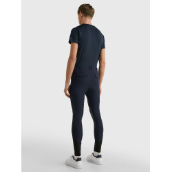 Calça Tommy Hilfiger Equestrian Pro masculina com grip nos joelhos Azul-marinho Calça Tommy Hilfiger Equestrian Pro masculina com grip nos joelhos Azul-marinho