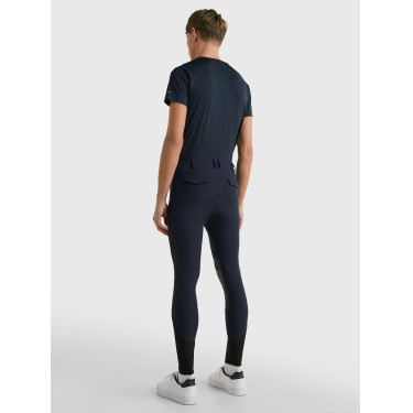 Calça Tommy Hilfiger Equestrian Pro masculina com grip nos joelhos Calça Tommy Hilfiger Equestrian Pro masculina com grip nos joelhos