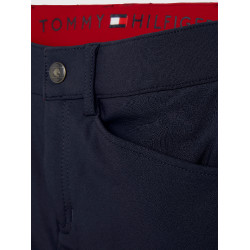 Calça Tommy Hilfiger Equestrian Pro masculina com grip nos joelhos Azul-marinho Calça Tommy Hilfiger Equestrian Pro masculina com grip nos joelhos Azul-marinho