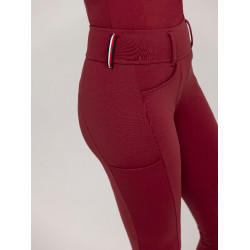 Calça Tommy Hilfiger Equestrian Vermont grip nos joelhos feminino Vermelho