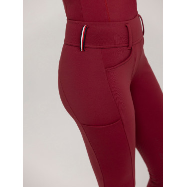 Calça Tommy Hilfiger Equestrian Vermont grip nos joelhos feminino Vermelho