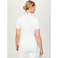 Polo de competição Tommy Hilfiger Equestrian Avon de mangas curtas feminino Branco Polo de competição Tommy Hilfiger Equestrian Avon de mangas curtas feminino Branco