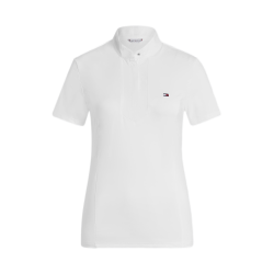 Polo de competição Tommy Hilfiger Equestrian Avon de mangas curtas feminino Branco Polo de competição Tommy Hilfiger Equestrian Avon de mangas curtas feminino Branco