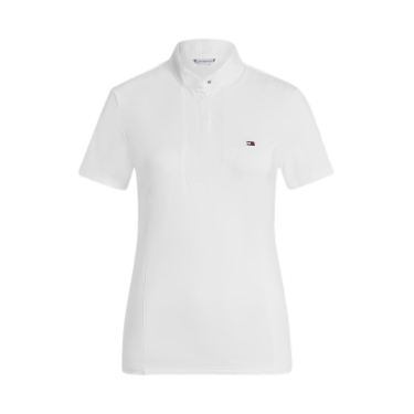 Polo de competição Tommy Hilfiger Equestrian Avon de mangas curtas feminino Branco Polo de competição Tommy Hilfiger Equestrian Avon de mangas curtas feminino Branco