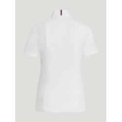 Polo de competição Tommy Hilfiger Equestrian Avon de mangas curtas feminino Branco Polo de competição Tommy Hilfiger Equestrian Avon de mangas curtas feminino Branco