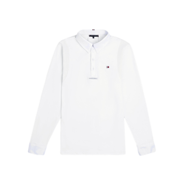 Camisa de competição Tommy Hilfiger Equestrian Columbus de manga comprida masculina Camisa de competição Tommy Hilfiger Equestrian Columbus de manga comprida masculina