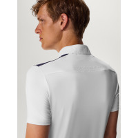 Polo de competição Tommy Hilfiger Equestrian Hamilton de manga curta masculino Branco Polo de competição Tommy Hilfiger Equestrian Hamilton de manga curta masculino Branco