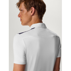 Polo de competição Tommy Hilfiger Equestrian Hamilton de manga curta masculino Branco