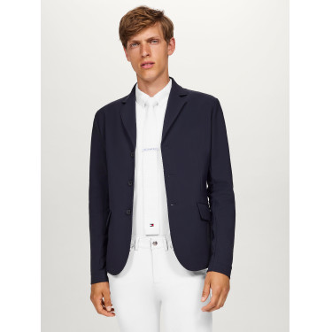 Polo de competição Tommy Hilfiger Equestrian Hamilton de manga curta masculino Polo de competição Tommy Hilfiger Equestrian Hamilton de manga curta masculino