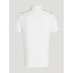 Polo de competição Tommy Hilfiger Equestrian Hamilton de manga curta masculino Branco